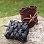 Woven leather bracelet, black - Celtic Webmerchant