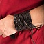 Bracelet en cuir tressé, noir - Celtic Webmerchant