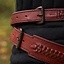 Braided sword belt, red - Celtic Webmerchant