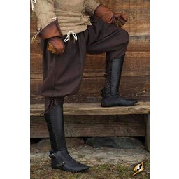 Greaves Squire, noir, Paire - Celtic Webmerchant