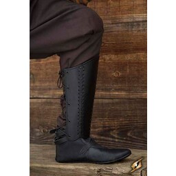 Greaves Squire, noir, Paire - Celtic Webmerchant