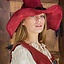 Witch hat Morgana, red - Celtic Webmerchant