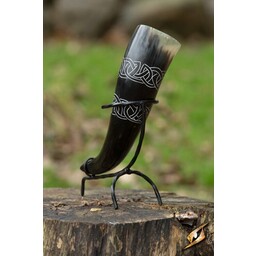 Drinking horn Tara with Celtic knots, light - Celtic Webmerchant