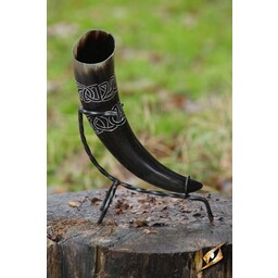 Drinking horn Tara with Celtic knots, light - Celtic Webmerchant