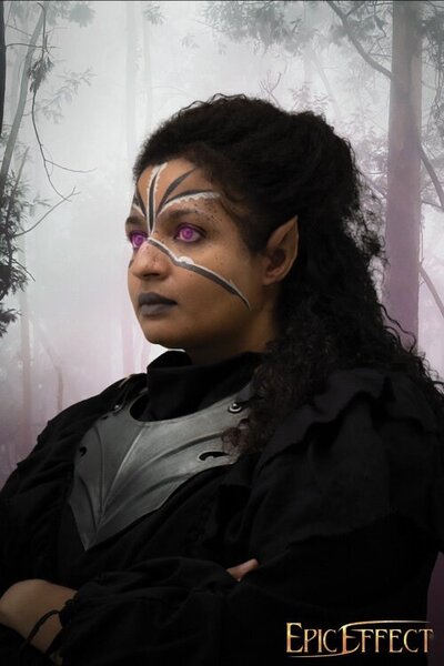 Drow elvenoren, donker - Celtic Webmerchant