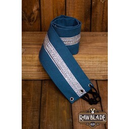 Ceinture en tissu Jeanne - Bleu / argent - Celtic Webmerchant