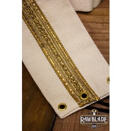 Ceinture en tissu Jeanne - Blanc / doré - Celtic Webmerchant