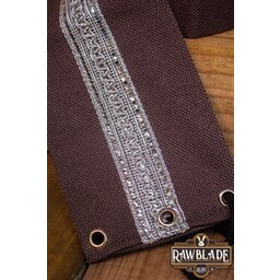 Jeanne fabric belt - Brown / silver - Celtic Webmerchant