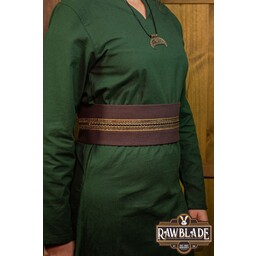 Jeanne fabric belt - Brown / silver - Celtic Webmerchant