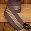 Jeanne fabric belt - Brown / silver - Celtic Webmerchant