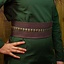 Jeanne fabric belt - Brown / silver - Celtic Webmerchant