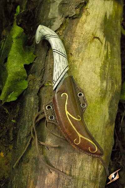 Halter für LARP Elfen Wurfmesser inkl. Messer - Celtic Webmerchant