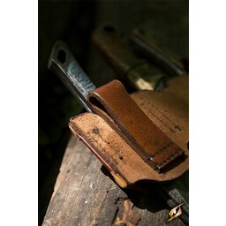 Holder for LARP throwing knives brown, incl. 3 knives - Celtic Webmerchant