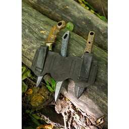Support pour couteaux LARP noir, incl. 3 couteaux - Celtic Webmerchant