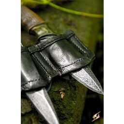 Halter für LARP Wurfmesser schwarz, inkl. 3 Messer - Celtic Webmerchant