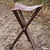 Epic Armoury Wood-leather folding stool - Celtic Webmerchant