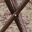 Składany stołek ze skóry z drewna - Celtic Webmerchant