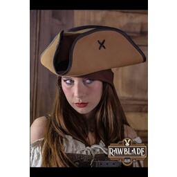 Pirate hat Jack Rackham, light brown - Celtic Webmerchant