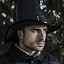 Johann Witch Hunter hatt, svart - Celtic Webmerchant