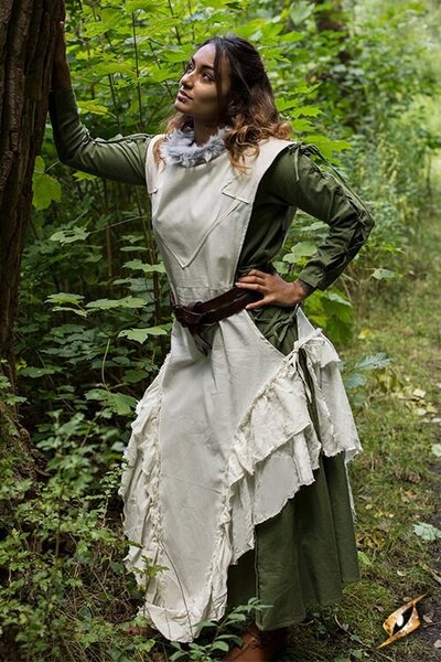 Kjole Raven, hvid - Celtic Webmerchant