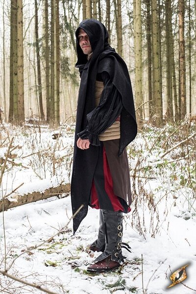 Hood Assassins Creed, sort - Celtic Webmerchant