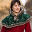 Fur hood Gisla, green - Celtic Webmerchant