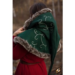 Fur hood Gisla, grøn - Celtic Webmerchant