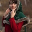 Fur hood Gisla, green - Celtic Webmerchant