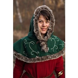 Fur hood Gisla, grøn - Celtic Webmerchant