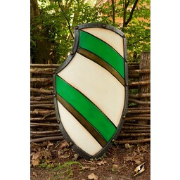 Chevalier Bouclier, vert / blanc, LARP bouclier - Celtic Webmerchant