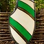 Knight Shield, / blanco, escudo LARP verde - Celtic Webmerchant