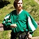 Epic Armoury camicia Landsknecht, verde / bianco - Celtic Webmerchant