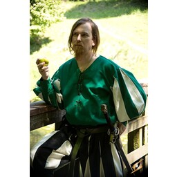 landsknecht camisa, verde / blanco - Celtic Webmerchant