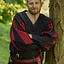 Landsknecht Hemd, schwarz / rot - Celtic Webmerchant