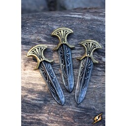 LARP asesino Inquisitor cuchillos para lanzar un conjunto de 3 piezas - Celtic Webmerchant