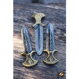 LARP Assassin Inquisitor throwing knives set of 3 pieces - Celtic Webmerchant