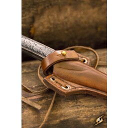 Larp skarp kniv med holder, brun - Celtic Webmerchant