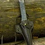 LARP Halsabschneider Messer mit Halter, schwarz - Celtic Webmerchant
