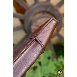 LARP dagger scabbard, small, right-hand, brown - Celtic Webmerchant