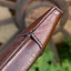 LARP dagger scabbard, small, right-hand, brown - Celtic Webmerchant