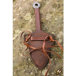 LARP kunai knife with holder, brown - Celtic Webmerchant