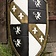 Epic Armoury LARP leeuwenschild wit/zwart/goud - Celtic Webmerchant