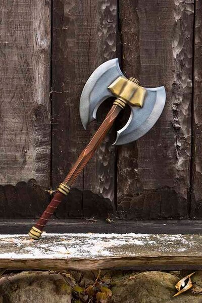 LARP Doppel Kampf Axt - Celtic Webmerchant