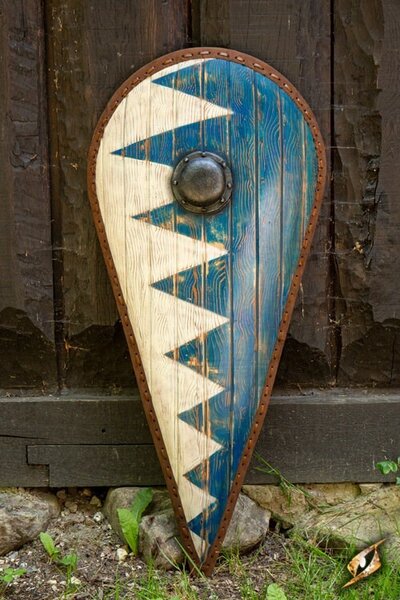 LARP Norman shield blue-white - Celtic Webmerchant