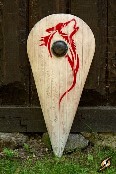 LARP Normannischer Schild Wolf - Celtic Webmerchant