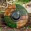 LARP rondschild, rood-hout 50 cm - Celtic Webmerchant