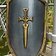 Epic Armoury LARP RFB dekoriert Drachen Schild - Celtic Webmerchant