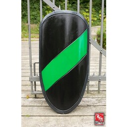 Escudo de caballero LARP negro / verde - Celtic Webmerchant