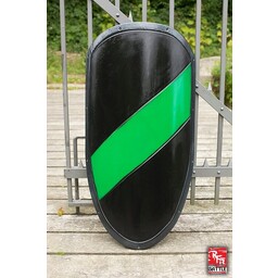 LARP knight shield black/green - Celtic Webmerchant