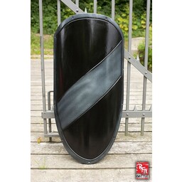 LARP knight shield black/silver - Celtic Webmerchant